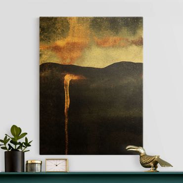 Tableau sur toile - Abstract Golden Glow