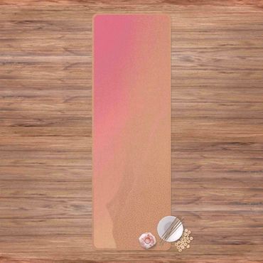 Tapis de yoga - Abstract Landscape Of Dots Red Sunset