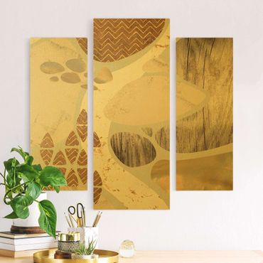 Impression sur toile - Abstract Quarry Pastel Pattern