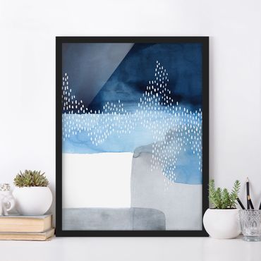 Framed poster - Abstract Waterfall