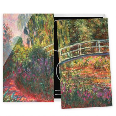 Cache plaques de cuisson en verre - Claude Monet - Japanese Bridge In The Garden Of Giverny