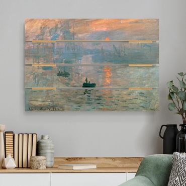 Impression sur bois - Claude Monet - Impression (Sunrise)