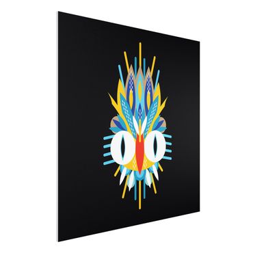 Impression sur forex - Collage Ethno Mask - Bird Feathers
