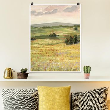 Poster nature & paysage - Meadow In The Morning I