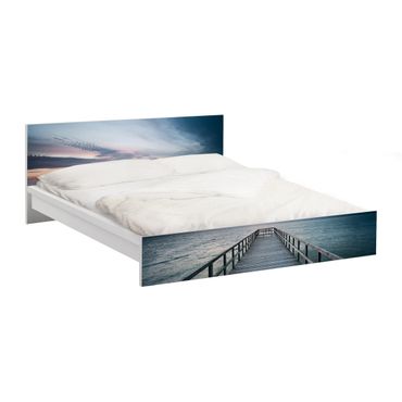 Papier adhésif pour meuble IKEA - Malm lit 180x200cm - Landing Bridge Boardwalk