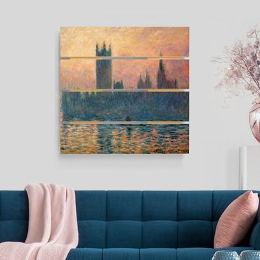 Impression sur bois - Claude Monet - London Sunset