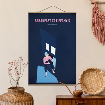 Tableau en tissu avec porte-affiche - Film Posters Breakfast At Tiffany's