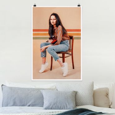 Poster - Retro Mona Lisa