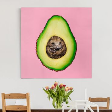 Tableau sur toile - Avocado With Hedgehog