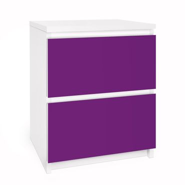 Papier adhésif pour meuble IKEA - Malm commode 2x tiroirs - Colour Purple