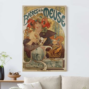 Tableau acoustique - Alfons Mucha - Affiche pour La Meuse Bière