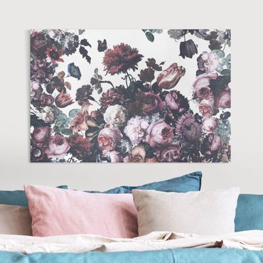 Tableau sur toile - Old Masters Flower Rush With Roses Bouquet