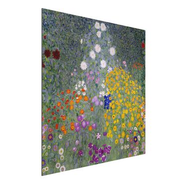 Tableau sur aluminium - Gustav Klimt - Cottage Garden
