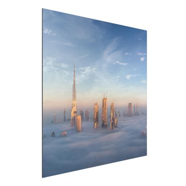Tableau sur aluminium - Dubai Above The Clouds