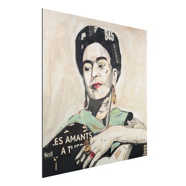Tableau sur aluminium - Frida Kahlo - Collage No.4