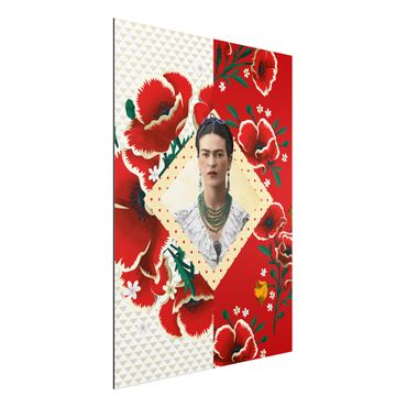 Tableau sur aluminium - Frida Kahlo - Poppies
