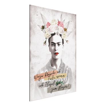 Tableau sur aluminium - Frida Kahlo - A quote