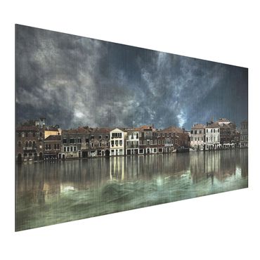 Tableau sur aluminium - Reflections in Venice