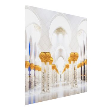 Tableau sur aluminium - Mosque In Gold