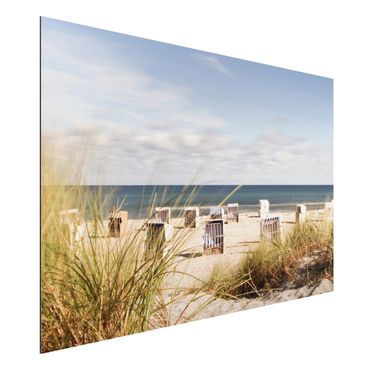 Tableau sur aluminium - Baltic Sea And Beach Baskets