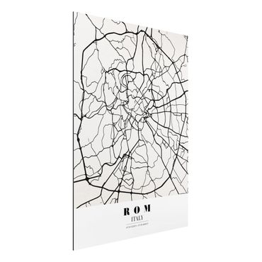 Tableau sur aluminium - Rome City Map - Classical