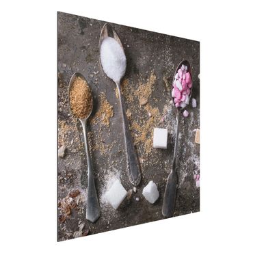 Tableau sur aluminium - Vintage Spoon With Sugar