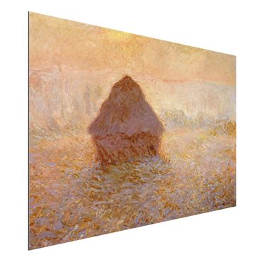 Tableau sur aluminium - Claude Monet - Haystack In The Mist
