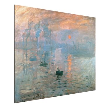 Tableau sur aluminium - Claude Monet - Impression (Sunrise)