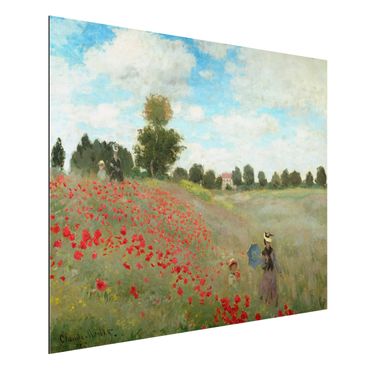 Tableau sur aluminium - Claude Monet - Poppy Field Near Argenteuil
