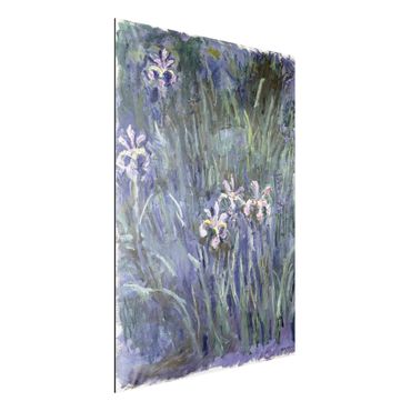 Tableau sur aluminium - Claude Monet - Iris