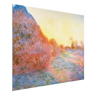 Tableau sur aluminium - Claude Monet - Haystack In Sunlight