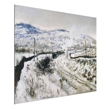 Tableau sur aluminium - Claude Monet - Train In The Snow At Argenteuil