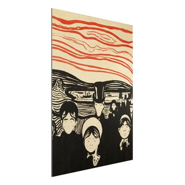 Tableau sur aluminium - Edvard Munch - Anxiety