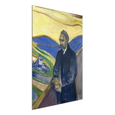 Tableau sur aluminium - Edvard Munch - Portrait of Friedrich Nietzsche