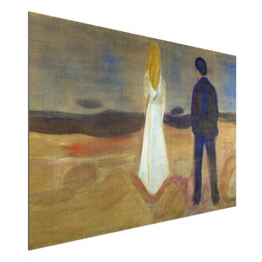 Tableau sur aluminium - Edvard Munch - Two humans. The Lonely (Reinhardt-Fries)
