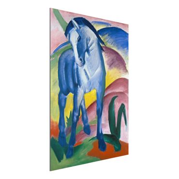 Tableau sur aluminium - Franz Marc - Blue Horse I