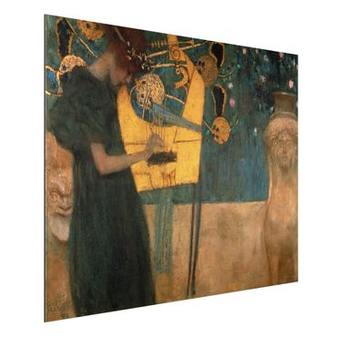 Tableau sur aluminium - Gustav Klimt - Music
