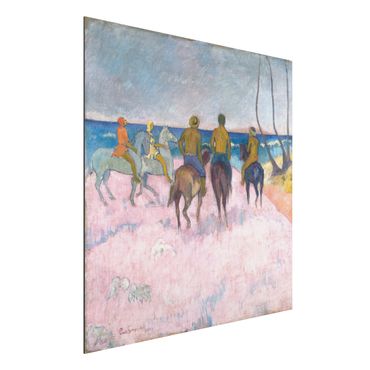 Tableau sur aluminium - Paul Gauguin - Riders On The Beach
