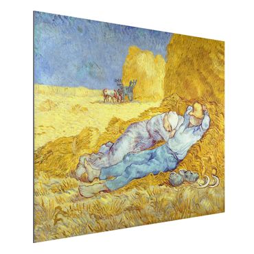 Tableau sur aluminium - Vincent Van Gogh - The Napping
