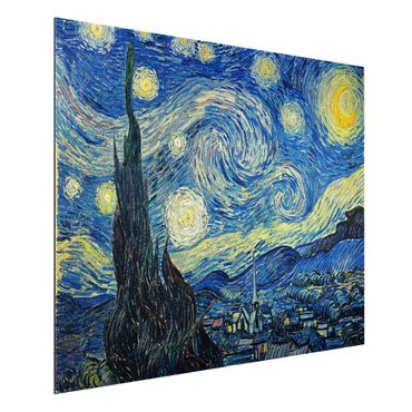 Tableau sur aluminium - Vincent Van Gogh - The Starry Night