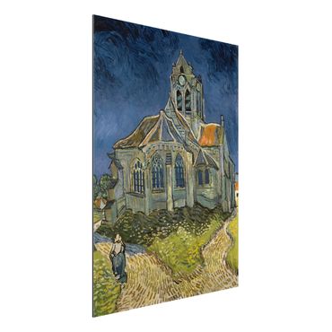 Tableau sur aluminium - Vincent van Gogh - The Church at Auvers
