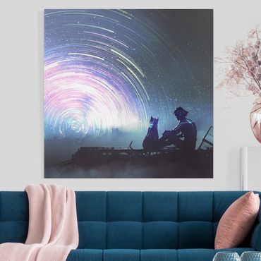 Tableau sur toile - Anime Drawing Starry Gate