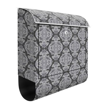 Letterbox - Watercolour Baroque Pattern In Front Of Dark Gray