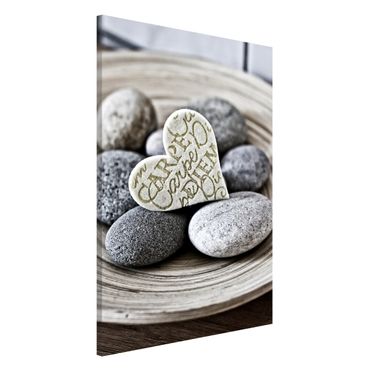 Tableau magnétique - Carpe Diem Heart With Stones