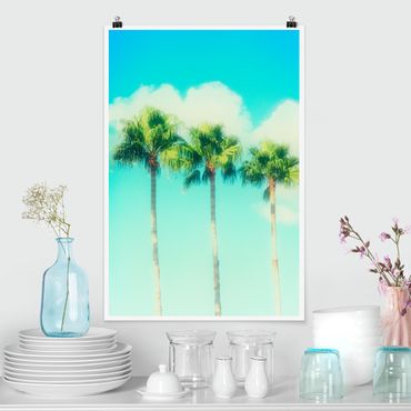 Poster - Palm Trees Against Blue Sky
