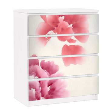 Papier adhésif pour meuble IKEA - Malm commode 4x tiroirs - Artistic Flora II