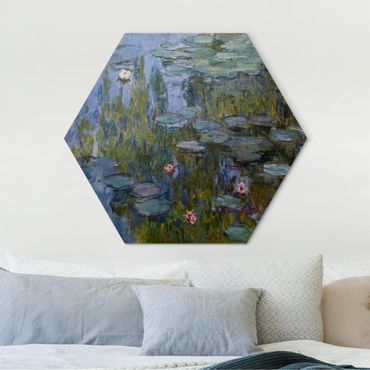 Hexagone en alu Dibond - Claude Monet - Water Lilies (Nympheas)