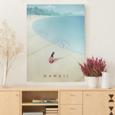 Impression sur toile - Travel Poster - Hawaii