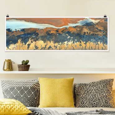 Poster panoramique nature & paysage - California From The Air