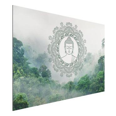 Tableau sur aluminium - Buddha Mandala In Fog